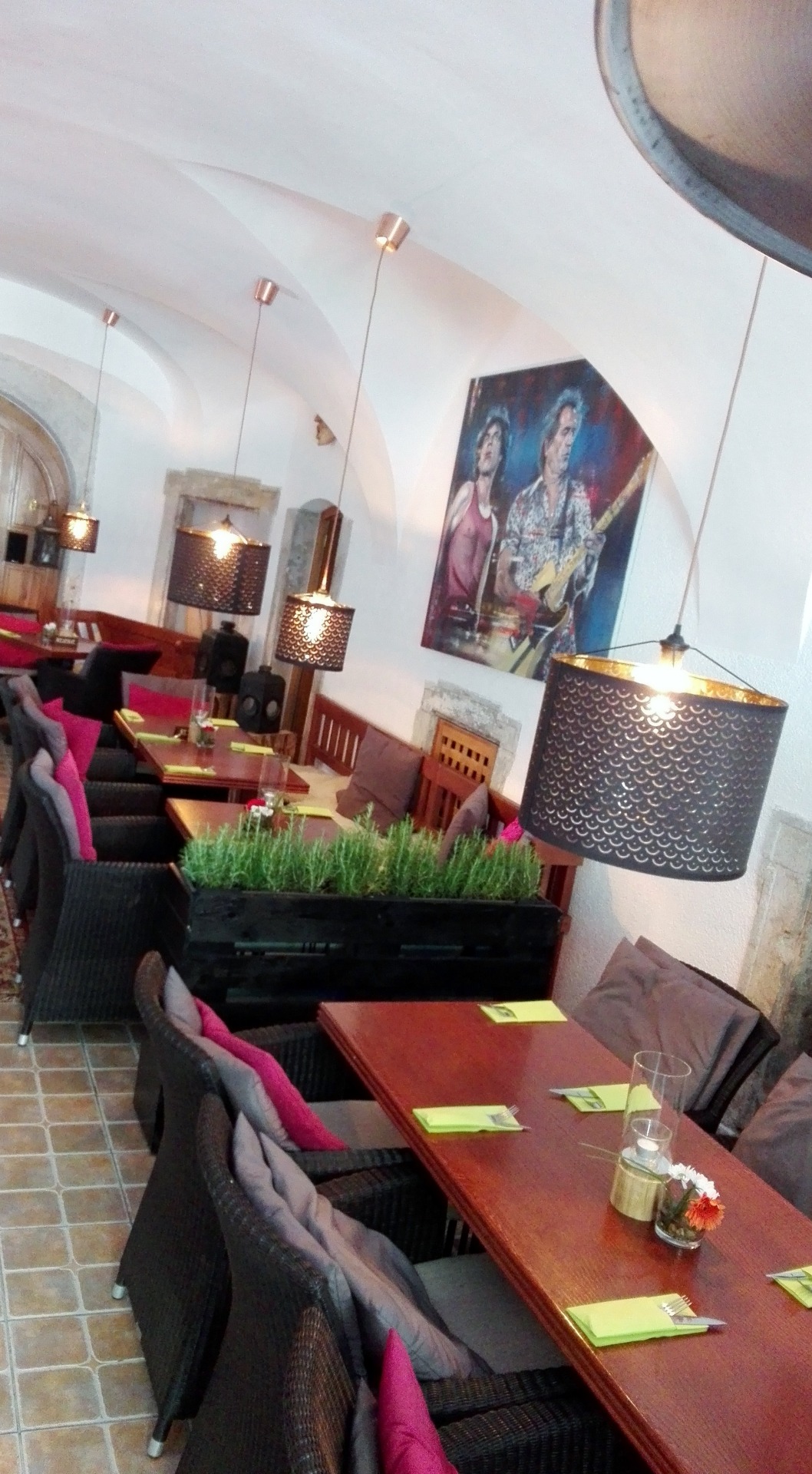 Atmosféra v pasáži restaurace